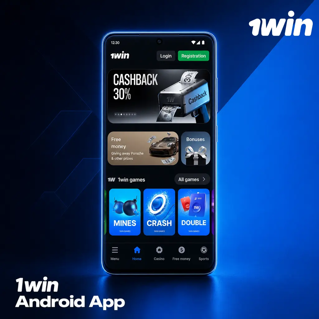 1win Android app download and installation guide, compatible with OS 6.0+, under 60MB file size