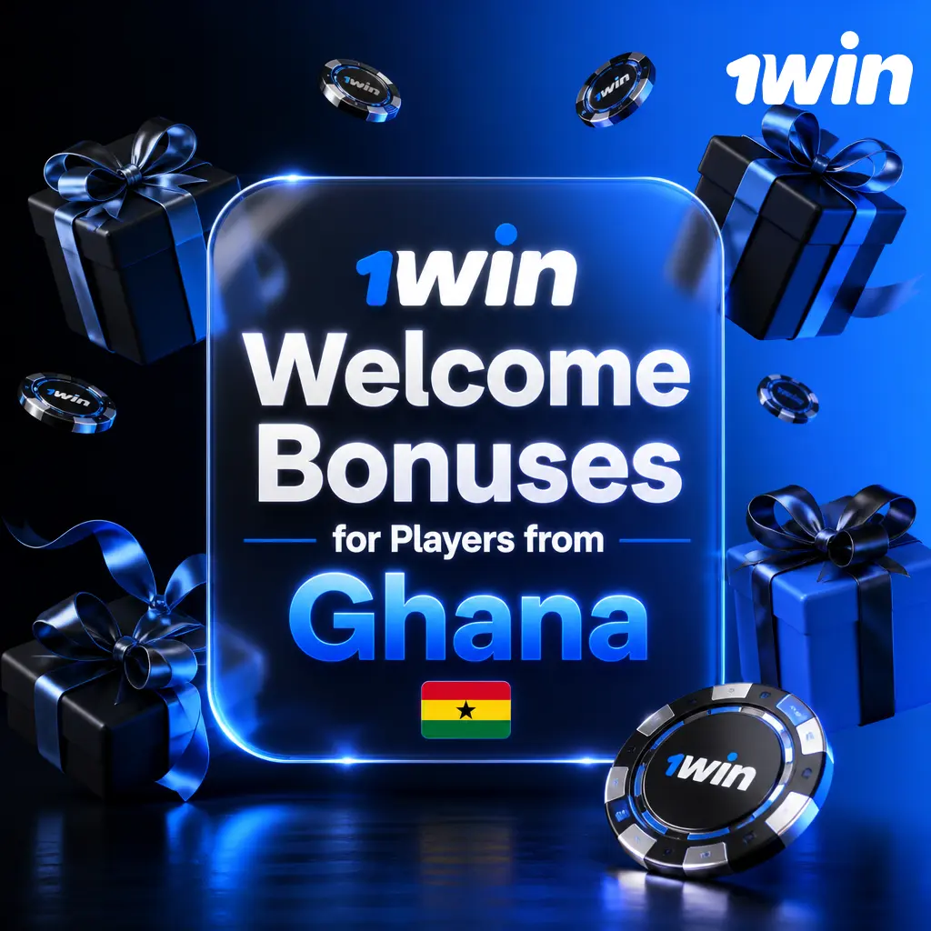 1win welcome bonus for Ghana players: 500% match over four deposits plus free spins on casino games from GHS 20