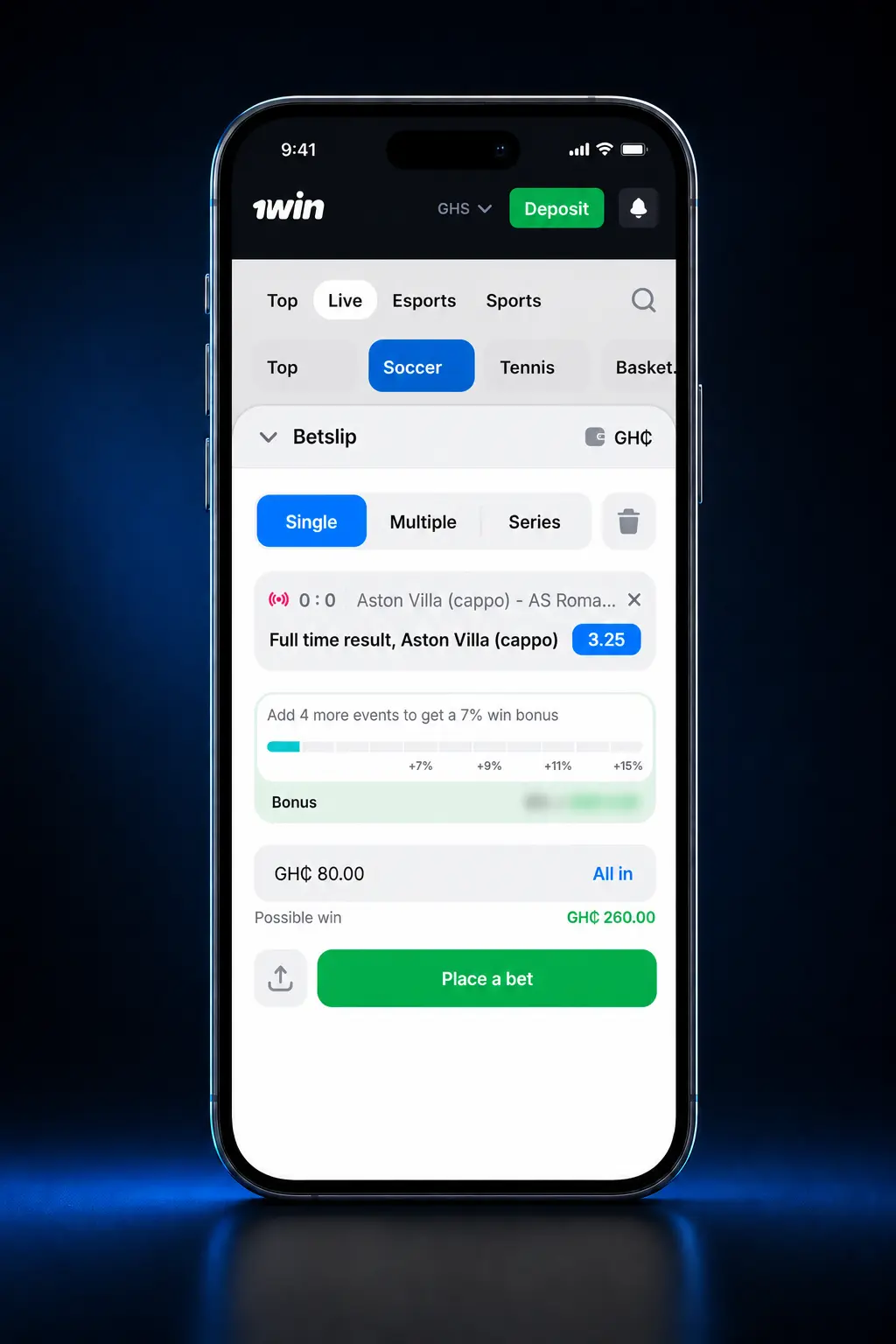 Step-by-step guide showing how to place a bet on 1win, from login to selecting odds and confirming the wager