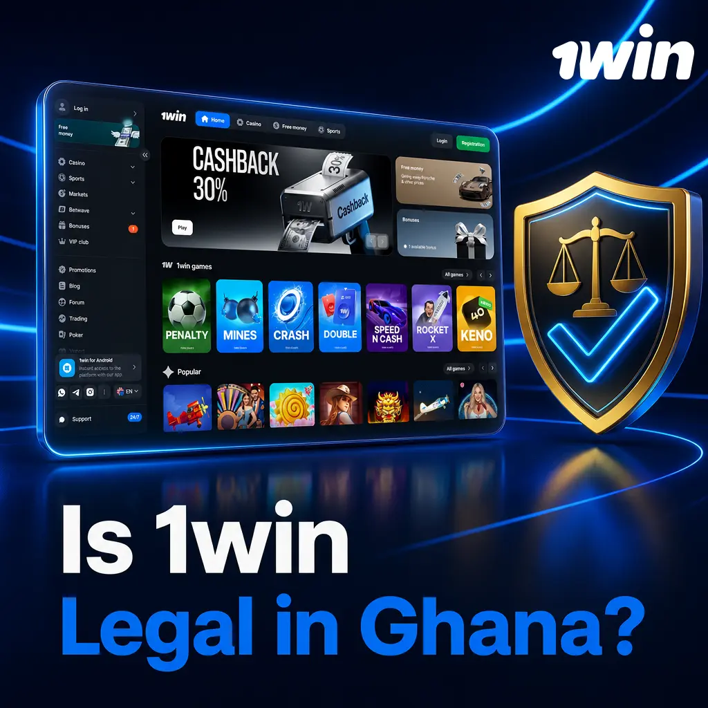 1win Curacao license certificate confirming legal online betting and casino access for players in Ghana